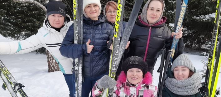 Катание на лыжах